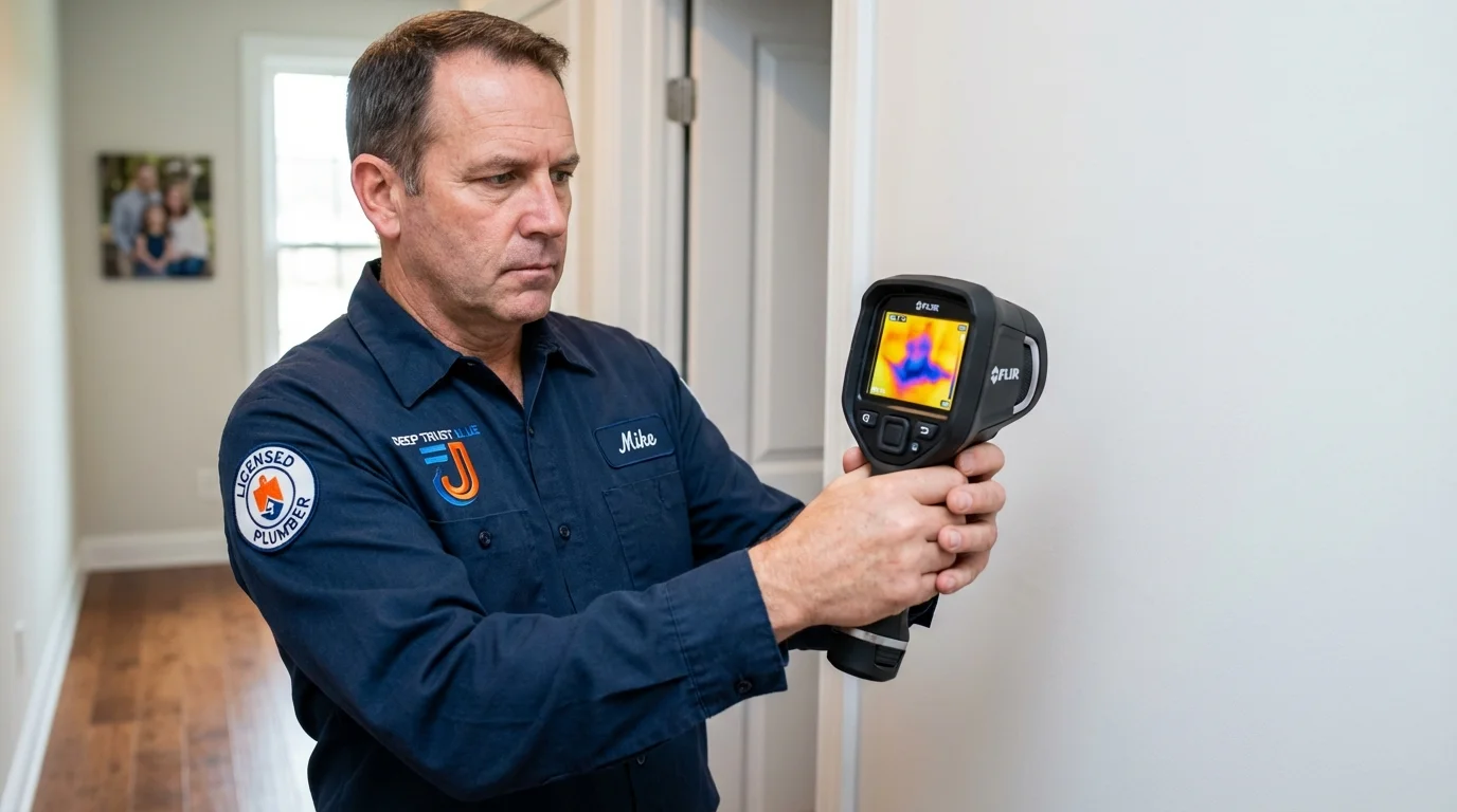 Thermal imaging leak detection by Johns Plumbing LLC in Brigantine